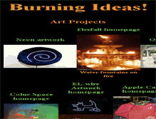 Tablet Screenshot of burningideas.com